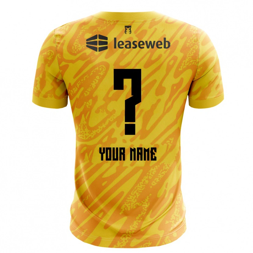 Danxen Uomo AZ Alkmaar Maglia Gara Portiere Arancio Giallo Nero 2025/26 Maglietta