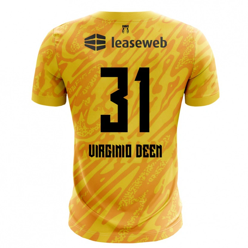 Danxen Uomo Daniël Virginio Deen #31 Maglia Gara Portiere Arancio Giallo Nero 2025/26 Maglietta