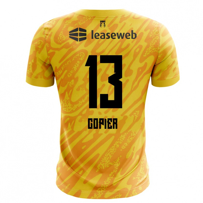 Danxen Uomo Febe Copier #13 Maglia Gara Portiere Arancio Giallo Nero 2025/26 Maglietta
