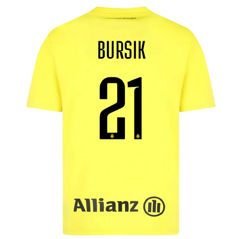 Danxen Uomo Josef Bursik #21 Maglia Gara Portiere Giallo Nero 2025/26 Maglietta