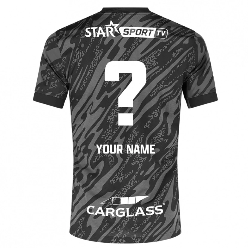 Danxen Uomo KRC Genk Maglia Gara Portiere Grigio Scuro Nero 2025/26 Maglietta