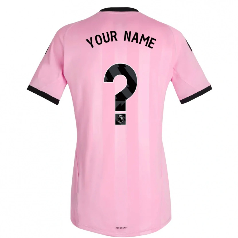 Danxen Uomo Manchester United Maglia Gara Portiere Rosa Nero 2025/26 Maglietta