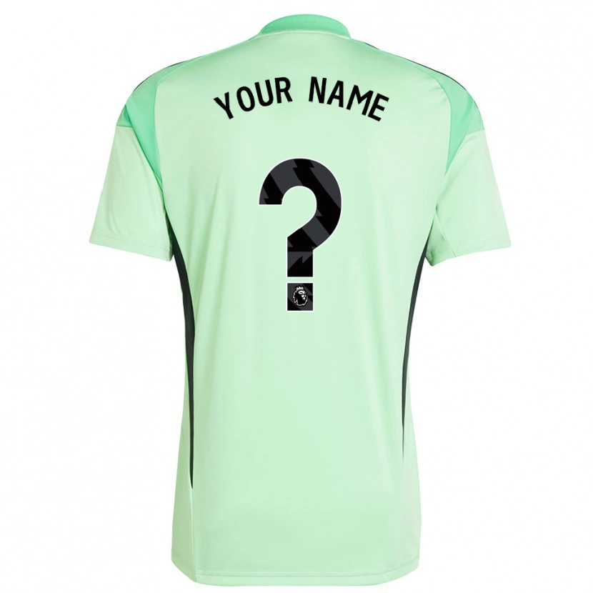 Danxen Uomo Arsenal FC Maglia Gara Portiere Verde Chiaro Nero 2025/26 Maglietta