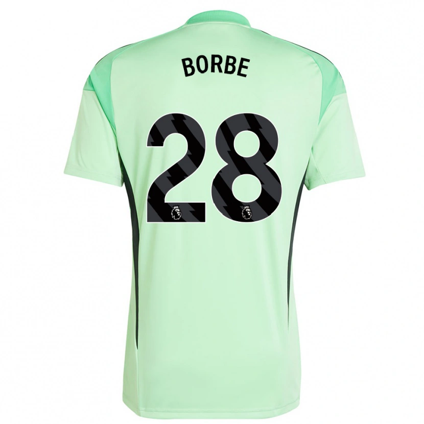 Danxen Uomo Anneke Borbe #28 Maglia Gara Portiere Verde Chiaro Nero 2025/26 Maglietta