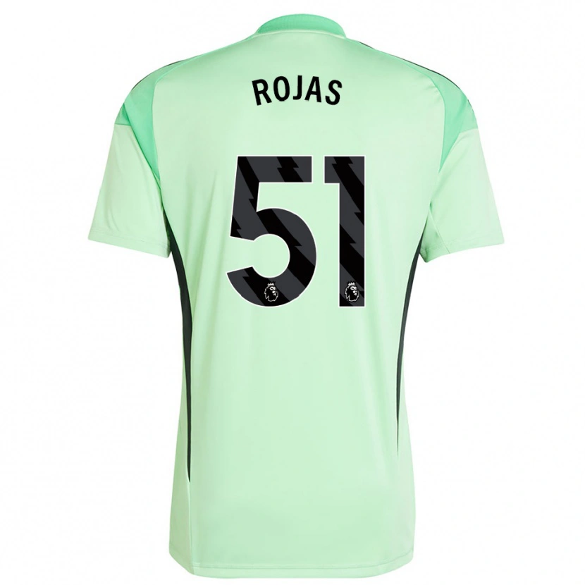 Danxen Uomo Alexéi Rojas #51 Maglia Gara Portiere Verde Chiaro Nero 2025/26 Maglietta