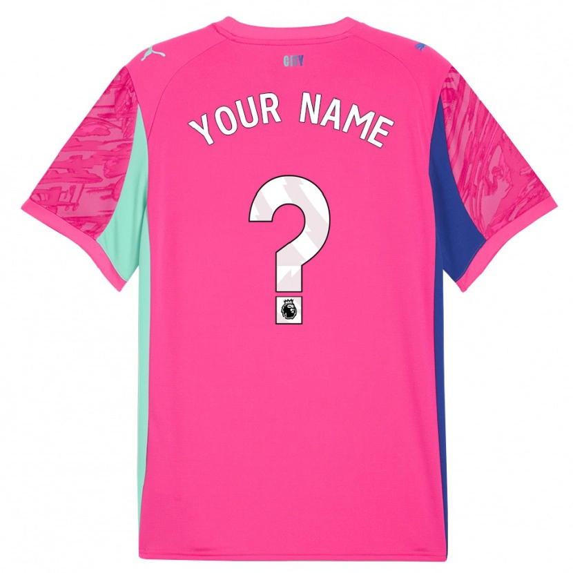 Danxen Uomo Manchester City Maglia Gara Portiere Rosa Chiaro 2025/26 Maglietta