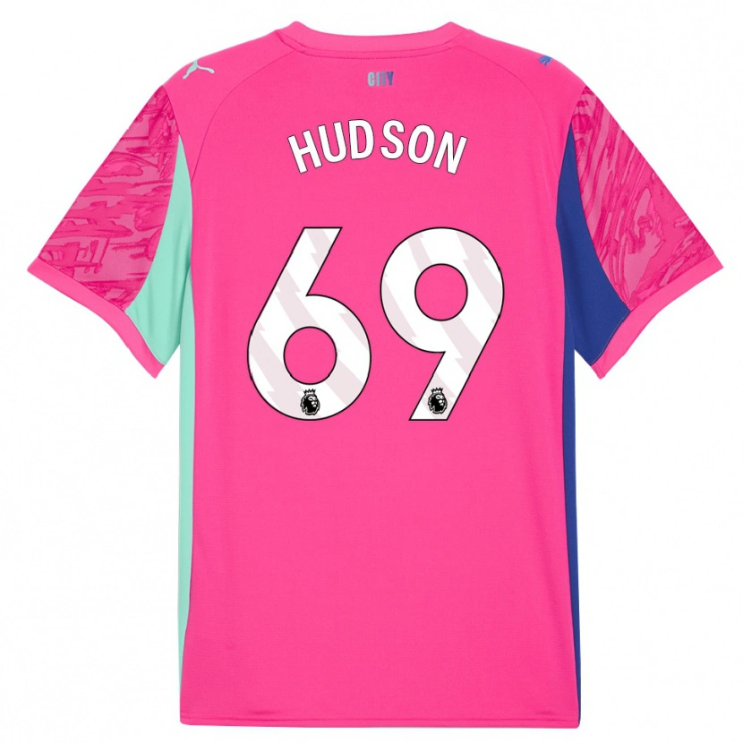 Danxen Uomo Max Hudson #69 Maglia Gara Portiere Rosa Chiaro 2025/26 Maglietta