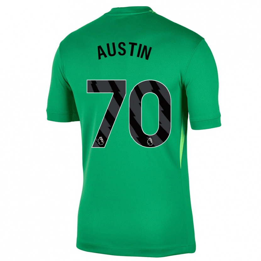 Danxen Uomo Jack Austin #70 Maglia Gara Portiere Verde Nero 2025/26 Maglietta
