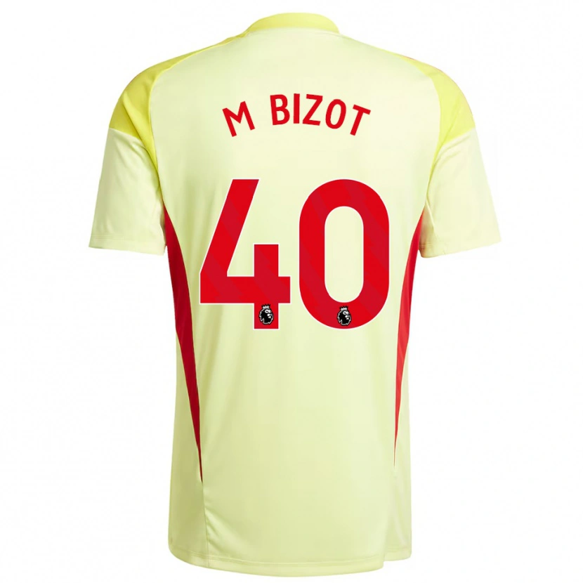 Danxen Uomo Marco Bizot #40 Maglia Gara Portiere Giallo Chiaro 2025/26 Maglietta