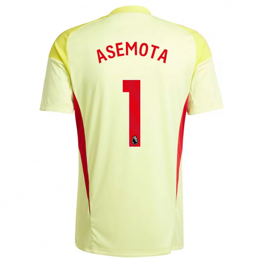 Danxen Uomo Owen Asemota #1 Maglia Gara Portiere Giallo Chiaro 2025/26 Maglietta