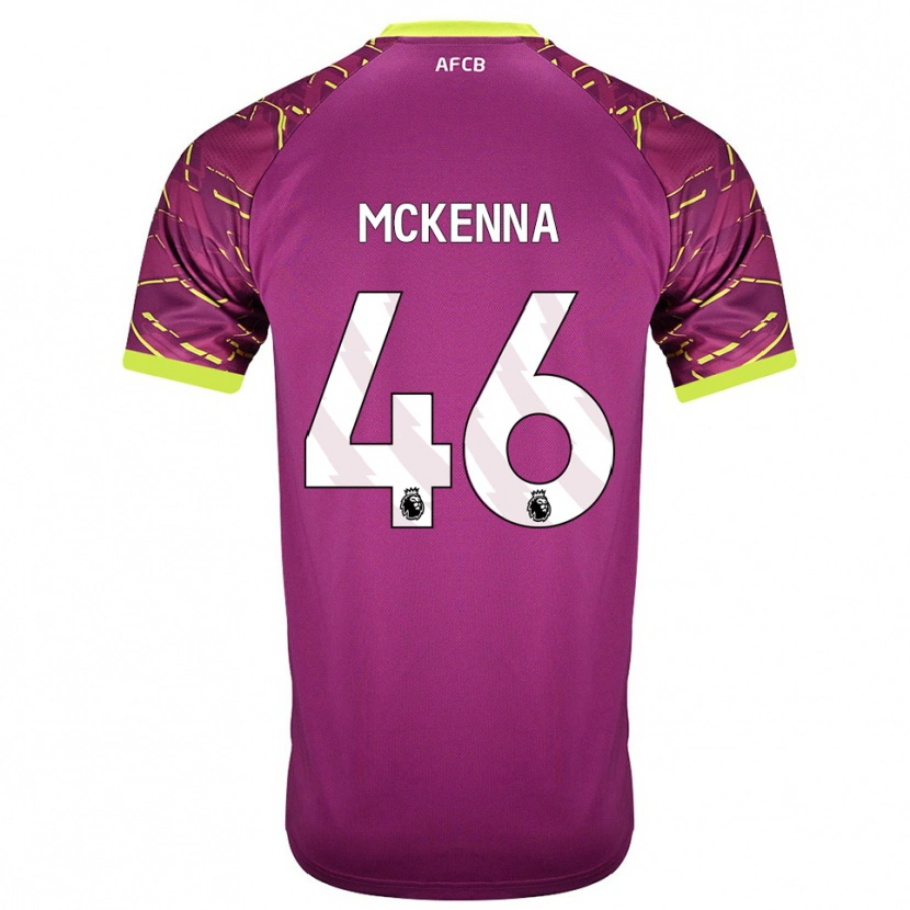 Danxen Uomo Callan McKenna #46 Maglia Gara Portiere Magenta Scuro 2025/26 Maglietta