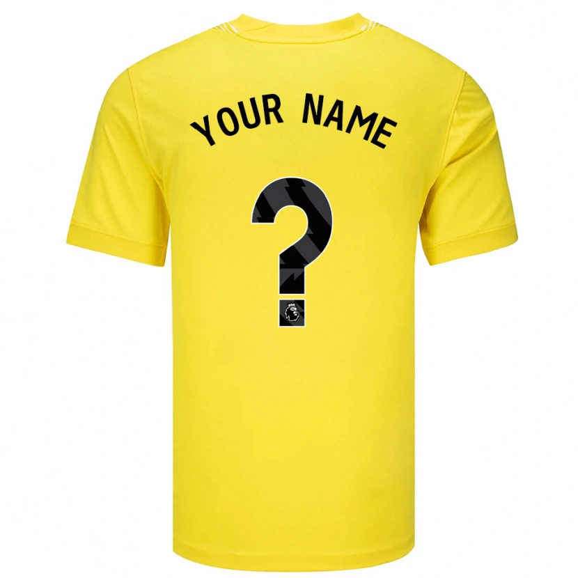 Danxen Uomo Brighton & Hove Albion FC Maglia Gara Portiere Giallo Nero 2025/26 Maglietta