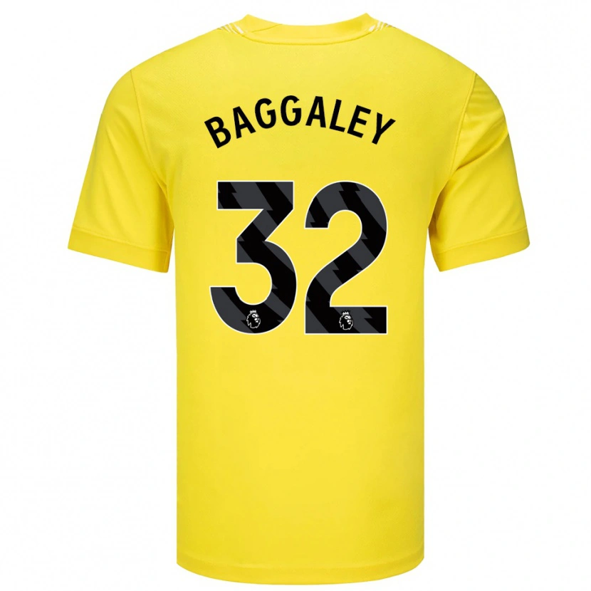 Danxen Uomo Sophie Baggaley #32 Maglia Gara Portiere Giallo Nero 2025/26 Maglietta