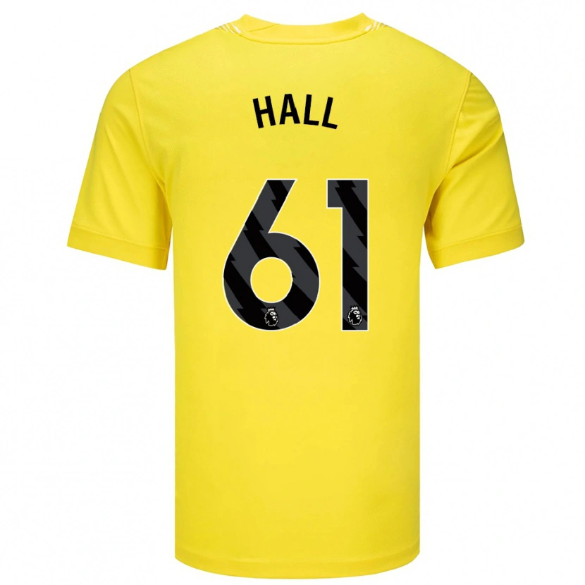 Danxen Uomo Steven Hall #61 Maglia Gara Portiere Giallo Nero 2025/26 Maglietta