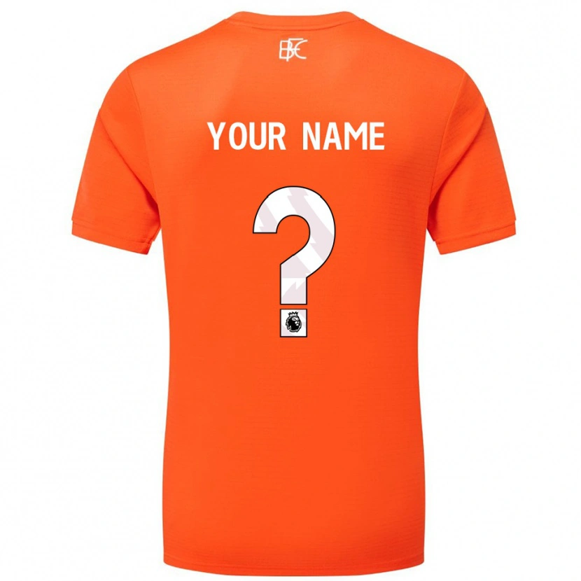Danxen Uomo Burnley FC Maglia Gara Portiere Arancio Bianco 2025/26 Maglietta