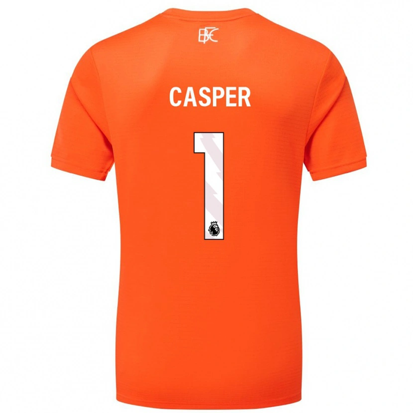 Danxen Uomo Charlie Casper #1 Maglia Gara Portiere Arancio Bianco 2025/26 Maglietta