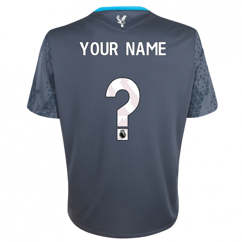 Danxen Uomo Crystal Palace FC Maglia Gara Portiere Grigio Scuro Bianco 2025/26 Maglietta