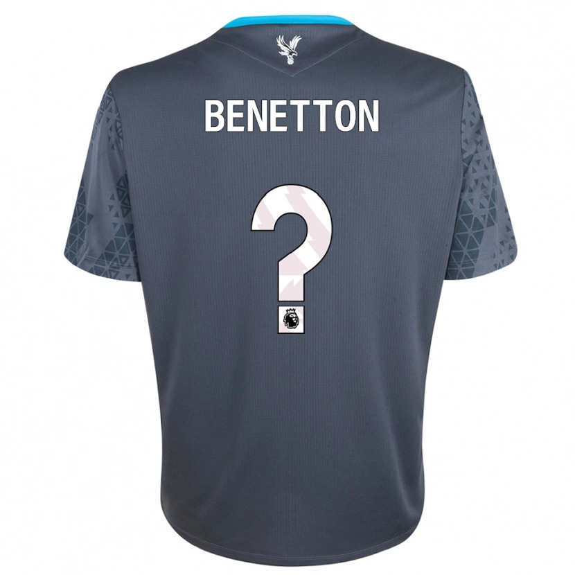 Danxen Uomo Lucca Benetton #0 Maglia Gara Portiere Grigio Scuro Bianco 2025/26 Maglietta