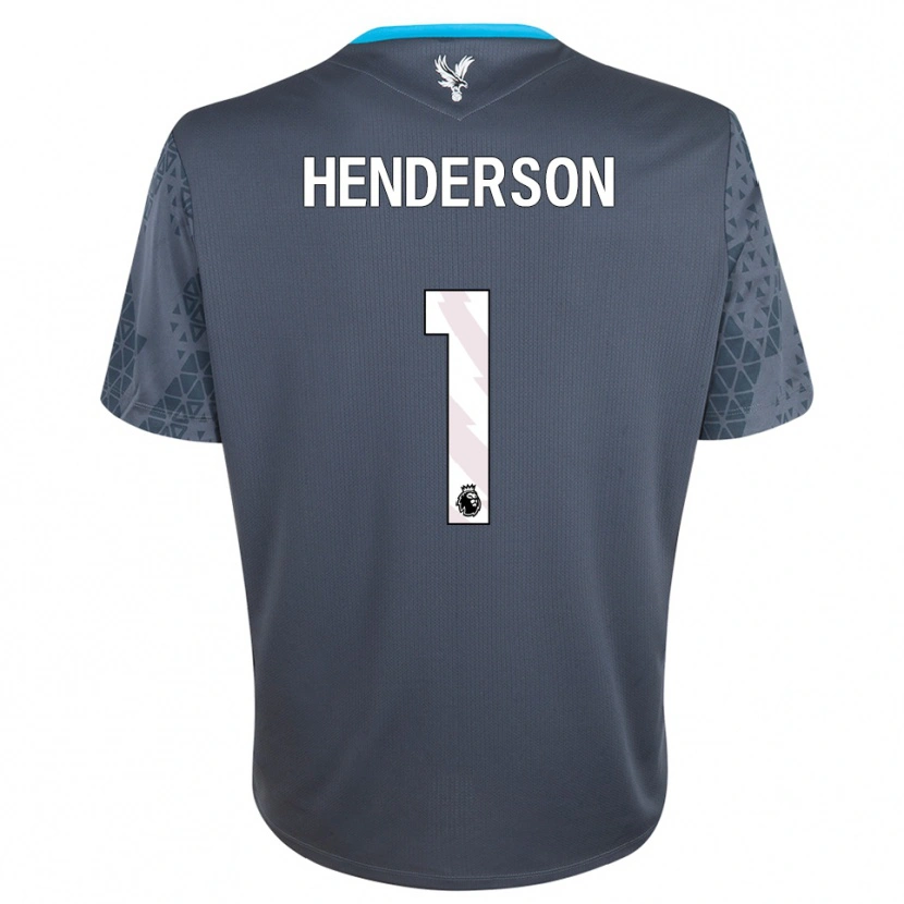 Danxen Uomo Dean Henderson #1 Maglia Gara Portiere Grigio Scuro Bianco 2025/26 Maglietta