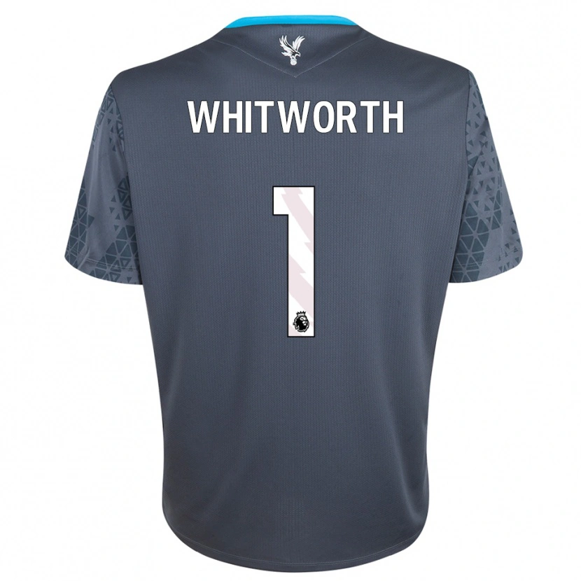 Danxen Uomo Harry Whitworth #1 Maglia Gara Portiere Grigio Scuro Bianco 2025/26 Maglietta