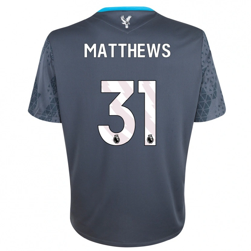 Danxen Uomo Remi Matthews #31 Maglia Gara Portiere Grigio Scuro Bianco 2025/26 Maglietta