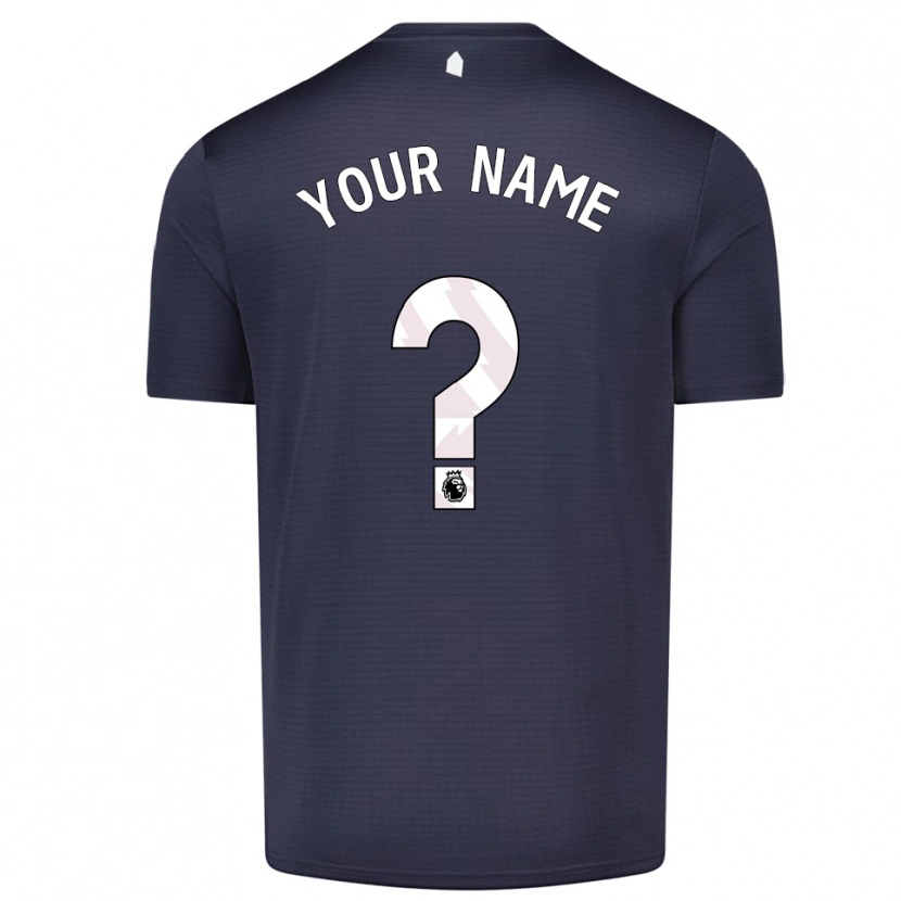 Danxen Uomo Everton FC Maglia Gara Portiere Bianco Nero 2025/26 Maglietta