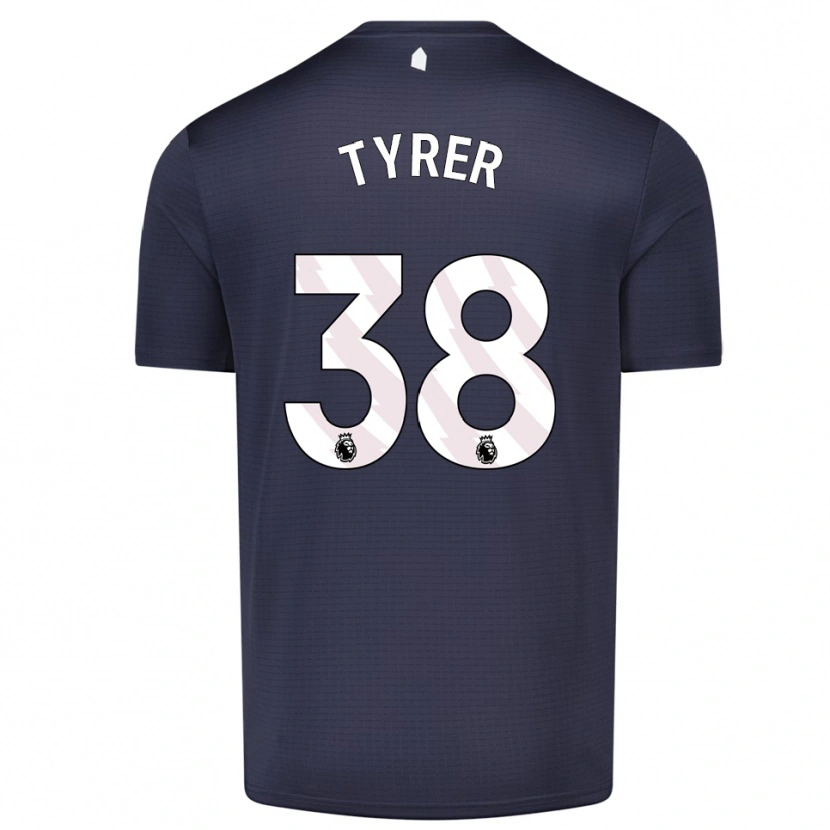 Danxen Uomo Harry Tyrer #38 Maglia Gara Portiere Bianco Nero 2025/26 Maglietta