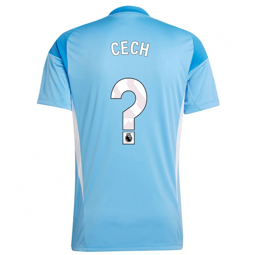 Danxen Uomo Damian Cech #0 Maglia Gara Portiere Bianco Blu 2025/26 Maglietta
