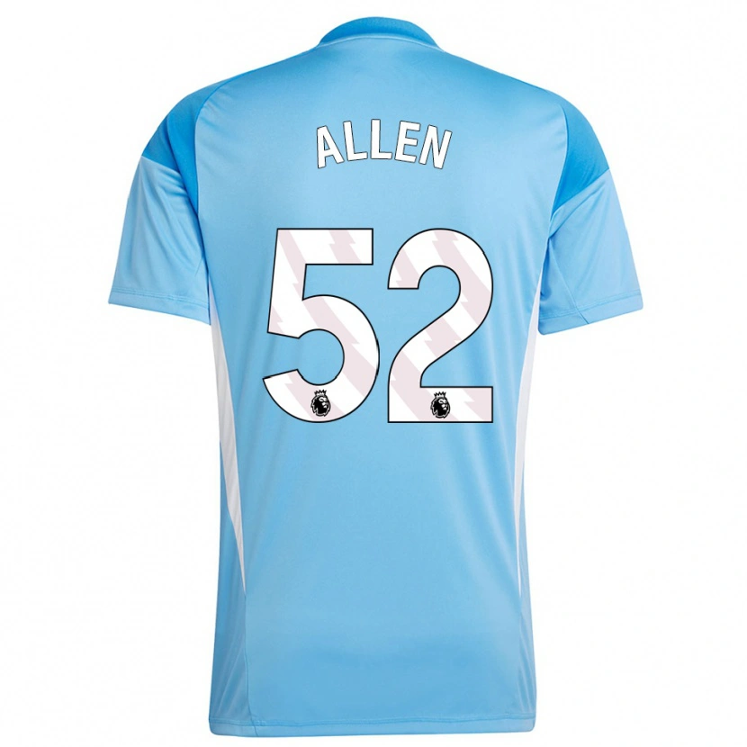 Danxen Uomo Michael Allen #52 Maglia Gara Portiere Bianco Blu 2025/26 Maglietta