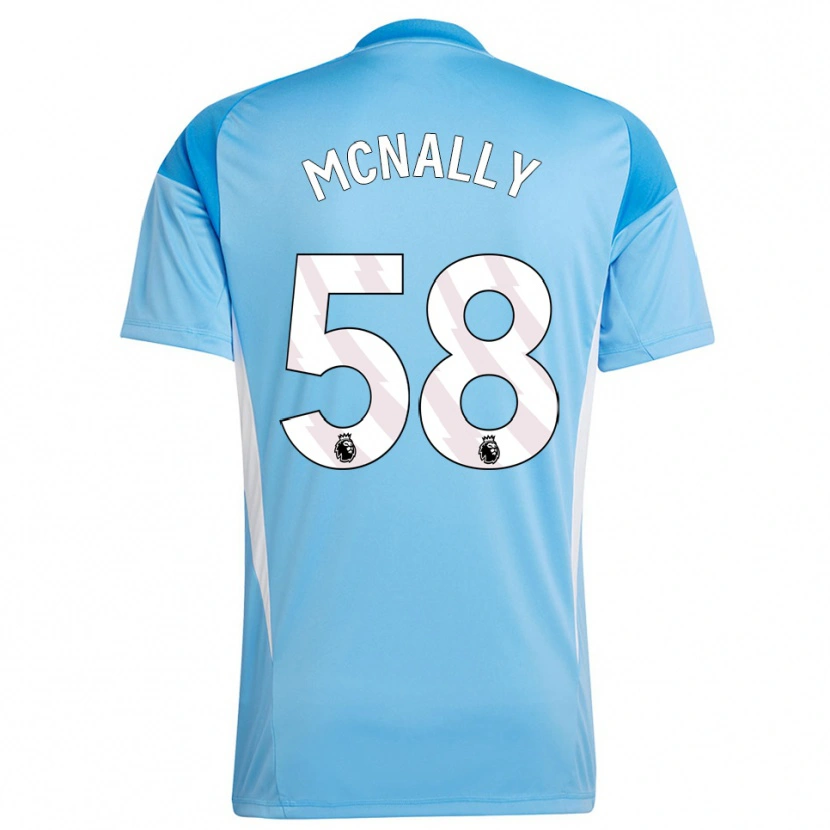 Danxen Uomo Alfie McNally #58 Maglia Gara Portiere Bianco Blu 2025/26 Maglietta
