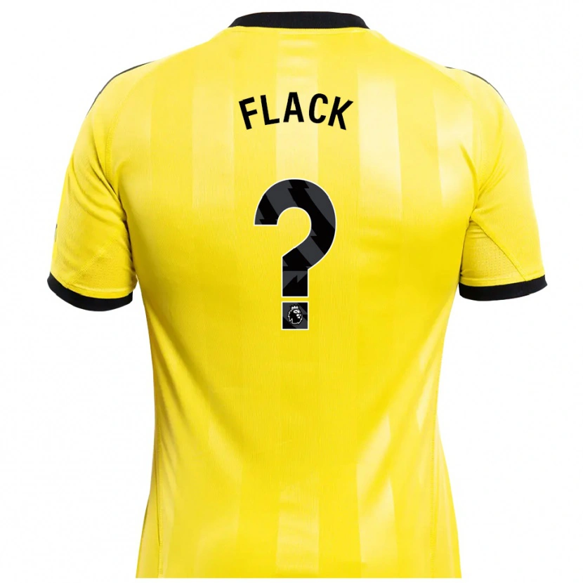 Danxen Uomo Lucas Flack #0 Maglia Gara Portiere Giallo Nero 2025/26 Maglietta