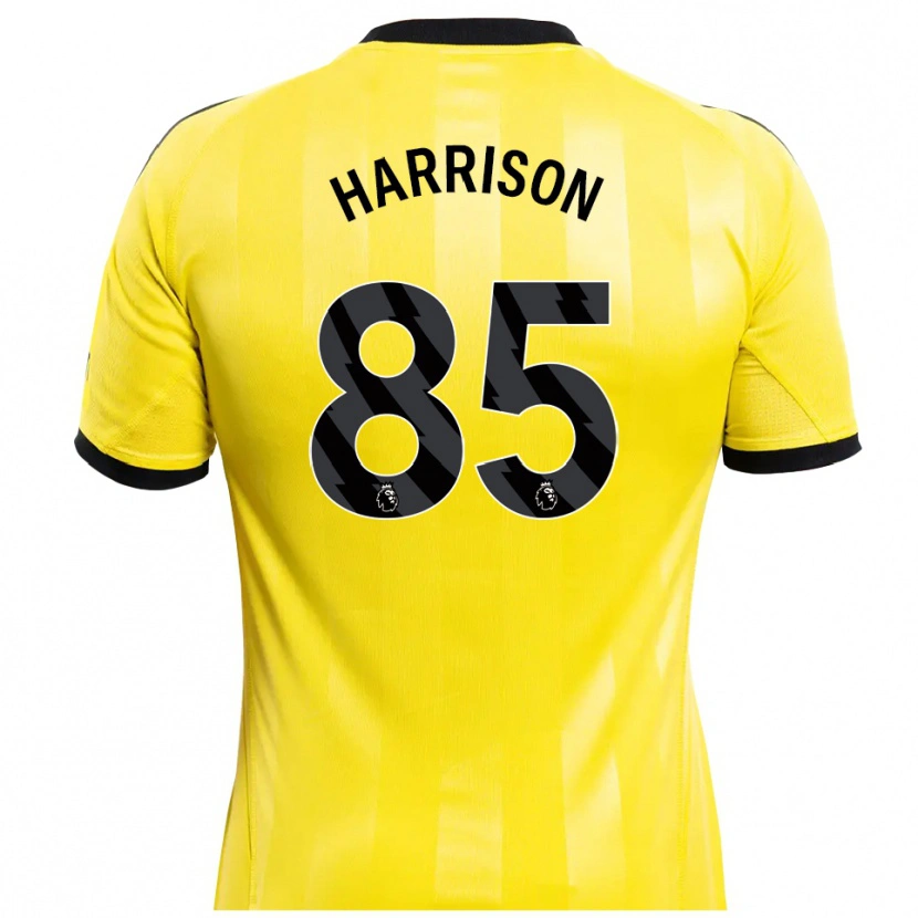 Danxen Uomo Adam Harrison #85 Maglia Gara Portiere Giallo Nero 2025/26 Maglietta