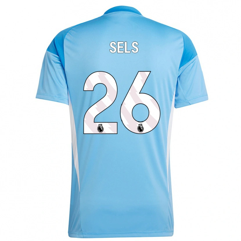 Danxen Uomo Matz Sels #26 Maglia Gara Portiere Bianco Blu 2025/26 Maglietta