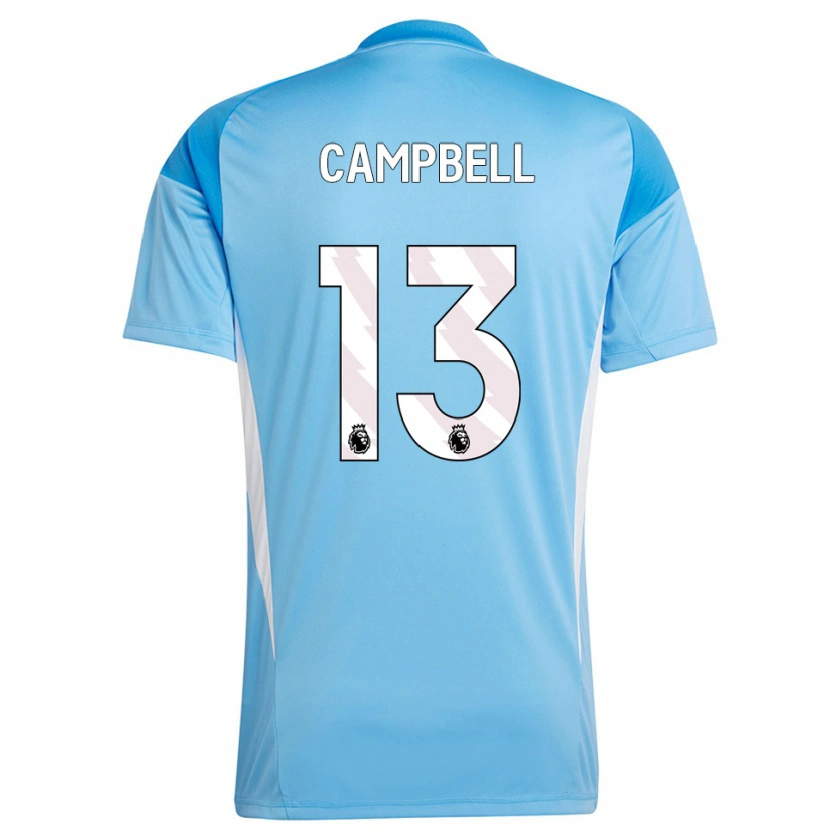 Danxen Uomo Luke Campbell #13 Maglia Gara Portiere Bianco Blu 2025/26 Maglietta