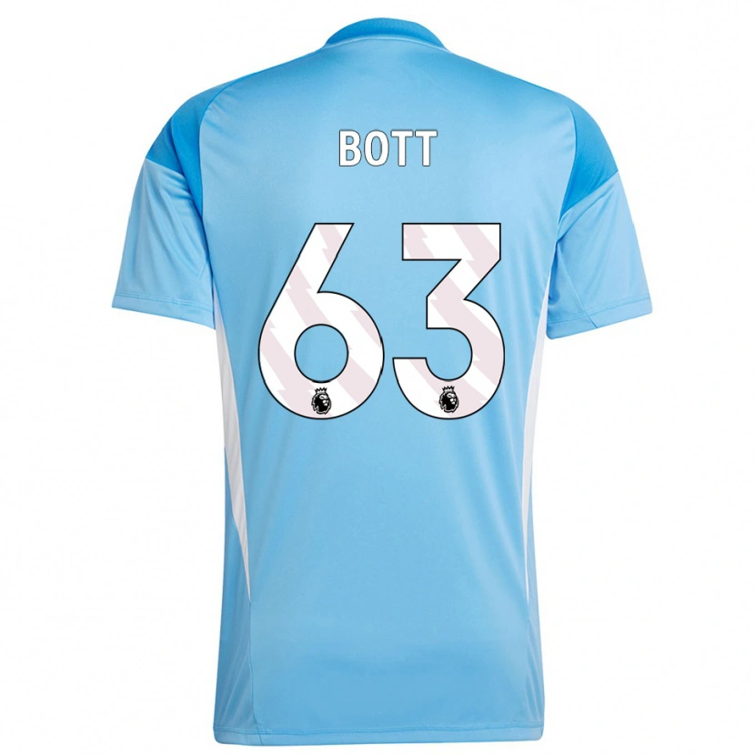 Danxen Uomo Aaron Bott #63 Maglia Gara Portiere Bianco Blu 2025/26 Maglietta