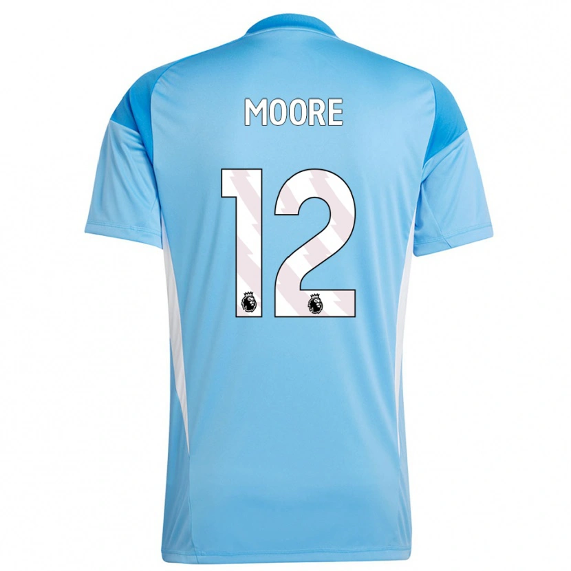 Danxen Uomo Daniel Moore #12 Maglia Gara Portiere Bianco Blu 2025/26 Maglietta