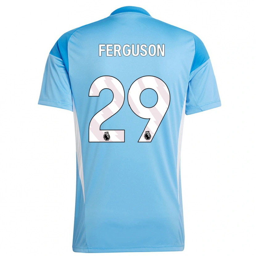 Danxen Uomo Georgie Ferguson #29 Maglia Gara Portiere Bianco Blu 2025/26 Maglietta