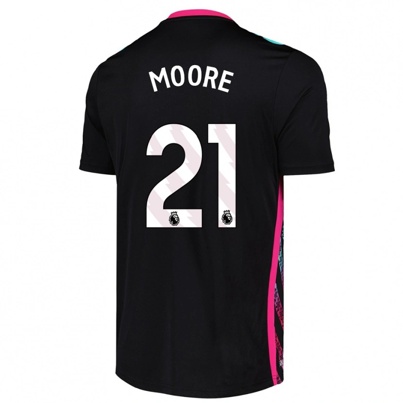 Danxen Uomo Simon Moore #21 Maglia Gara Portiere Bianco Nero 2025/26 Maglietta