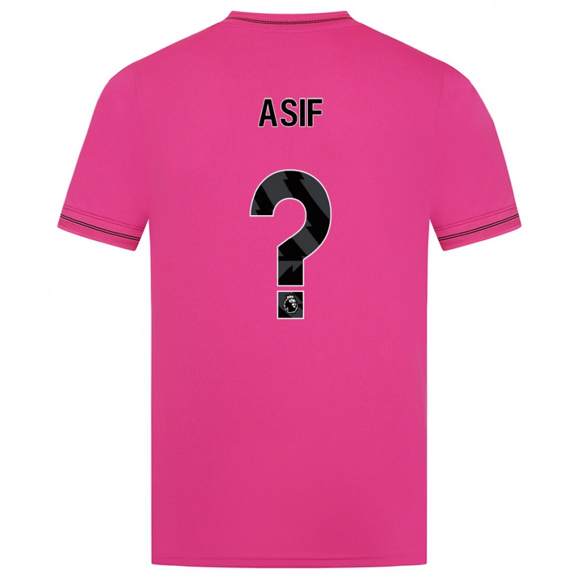 Danxen Uomo Dawood Asif #0 Maglia Gara Portiere Magenta Nero 2025/26 Maglietta