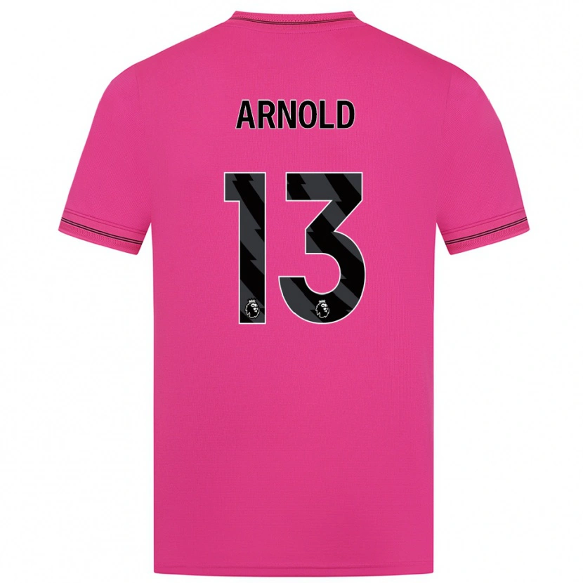 Danxen Uomo Alfie Arnold #13 Maglia Gara Portiere Magenta Nero 2025/26 Maglietta