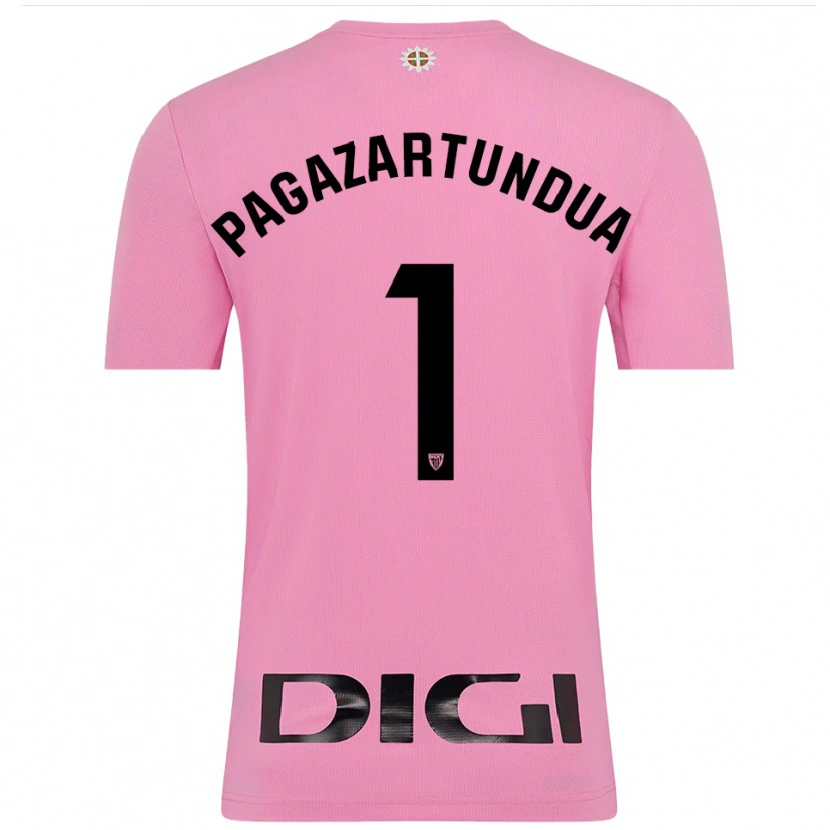 Danxen Uomo Iker Pagazartundua #1 Maglia Gara Portiere Rosa Nero 2025/26 Maglietta
