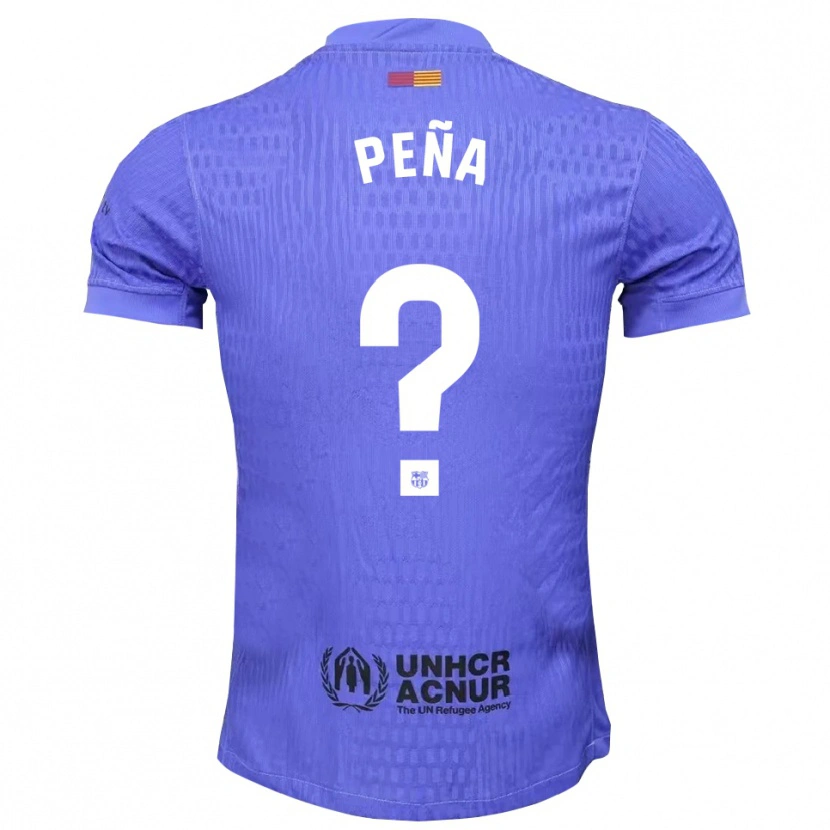 Danxen Uomo Pablo Peña #0 Maglia Gara Portiere Blu Nero 2025/26 Maglietta