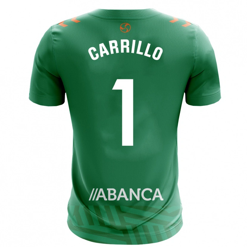 Danxen Uomo Coke Carrillo #1 Maglia Gara Portiere Verde Bianco 2025/26 Maglietta