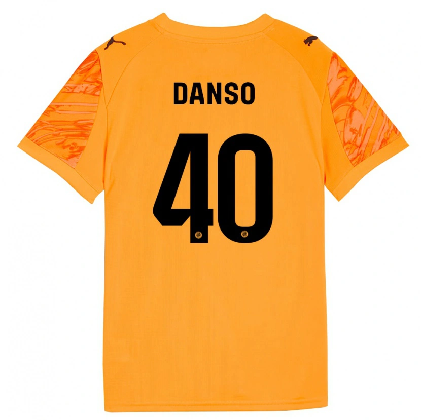 Danxen Uomo Jordi Danso #40 Maglia Gara Portiere Arancione Nero 2025/26 Maglietta