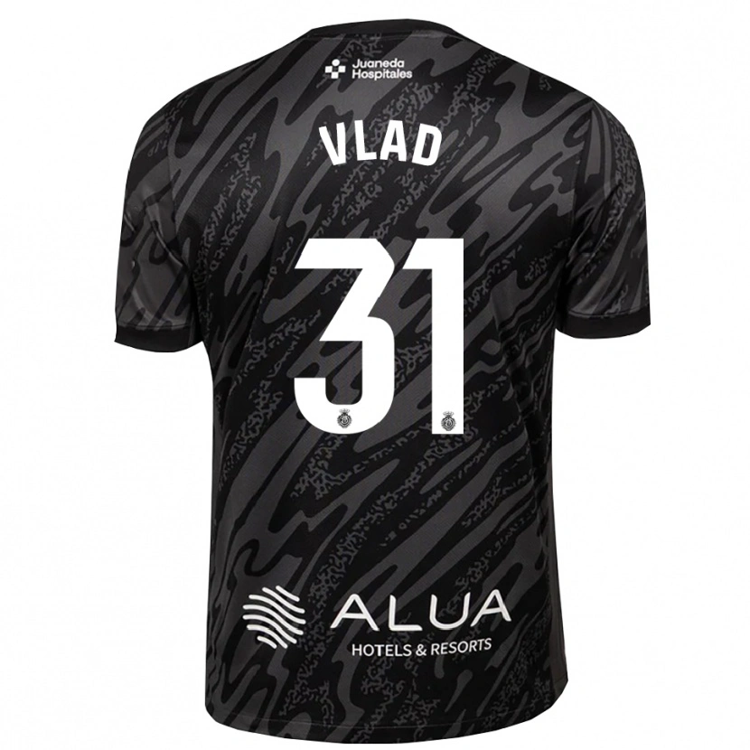 Danxen Uomo Rares Vlad #31 Maglia Gara Portiere Grigio Scuro Nero 2025/26 Maglietta