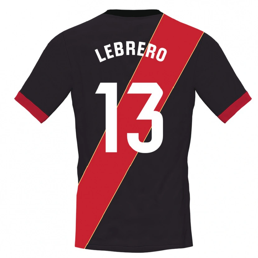 Danxen Uomo Lucia Lebrero Rodríguez #13 Maglia Gara Portiere Nero Rosso 2025/26 Maglietta