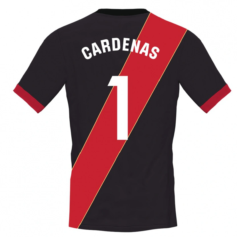 Danxen Uomo Dani Cárdenas #1 Maglia Gara Portiere Nero Rosso 2025/26 Maglietta