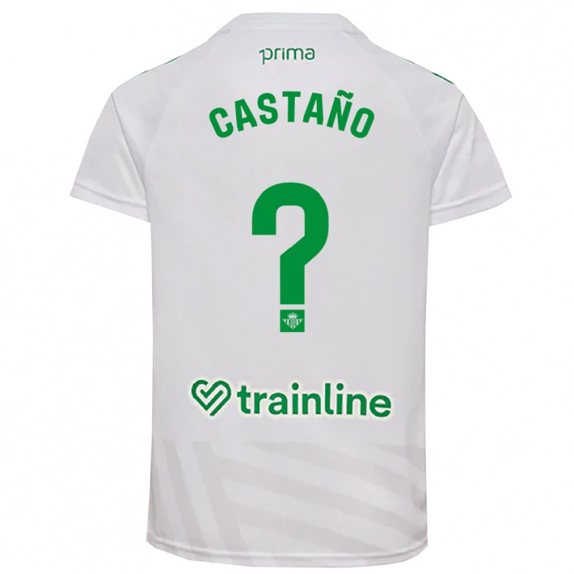 Danxen Uomo Jesús Castaño #0 Maglia Gara Portiere Verde Bianco 2025/26 Maglietta