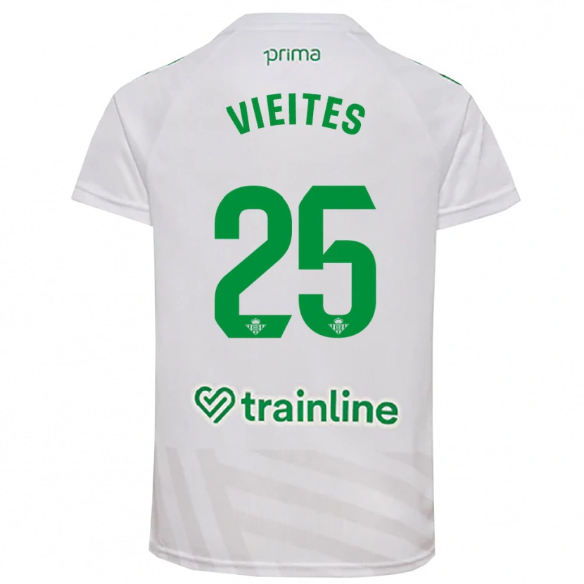 Danxen Uomo Fran Vieites #25 Maglia Gara Portiere Verde Bianco 2025/26 Maglietta