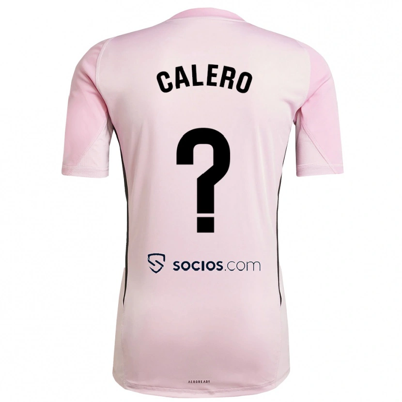 Danxen Uomo Josema Calero #0 Maglia Gara Portiere Rosa Nero 2025/26 Maglietta